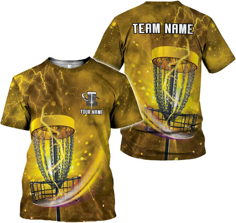 Personalized Disc Golf T-Shirt 3D All Over Printing S-5XL, Disc Golf Shirts for Men, Mens Disc Golf Tee Shirt