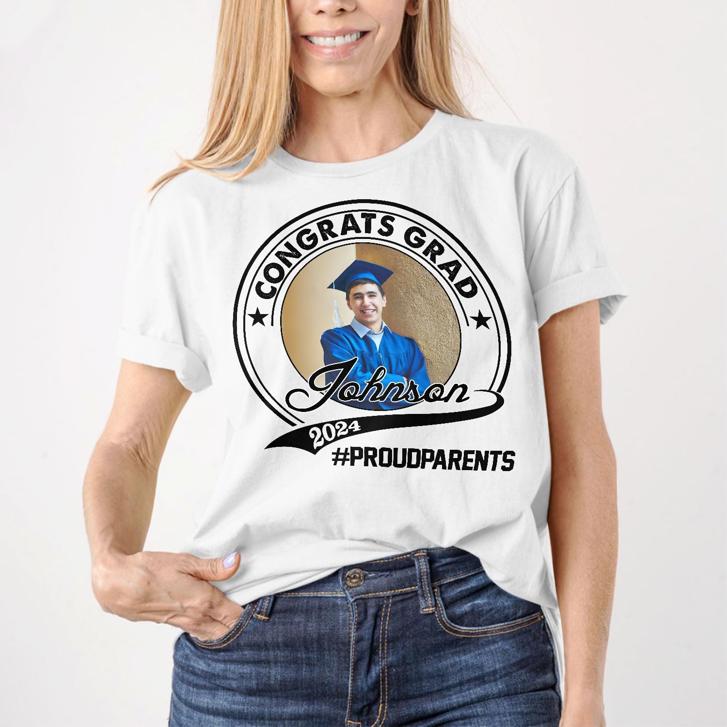 Personalized Graduation 2024 Shirt Proud Family of A Class of 2024 Graduate Class of 2024 Senior Class of 2024 Class of 2024