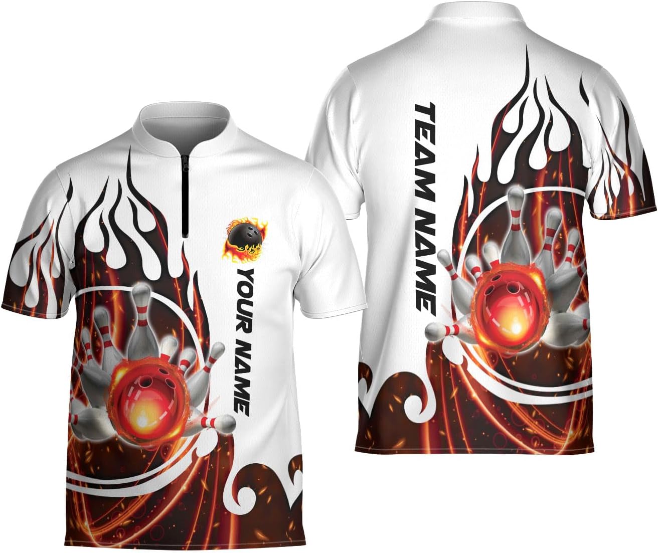 Ligthuy Personalized Name Bowling Jersey 3D, Custom Bowling Shirts for Team, Bowling Shirt Unisex for Men & Women4