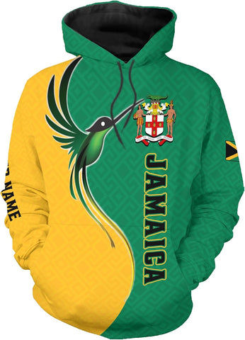 Leprints Personalized Jamaica Hoodie Camisa Jamaica Hoodies Jamaica Sweaters Shirts Men & Women Jamaican Pride Shirt Gifts