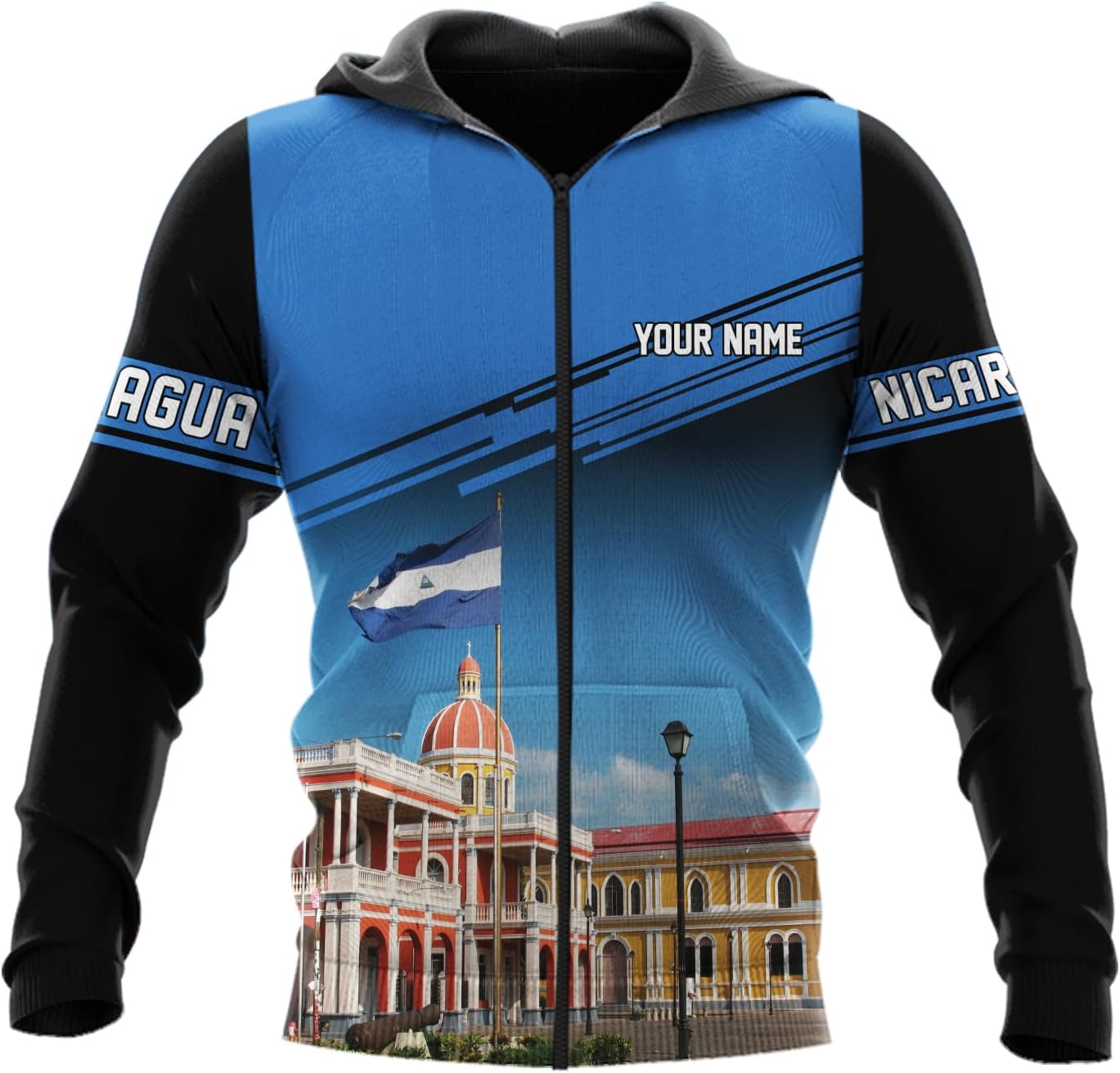 Vybonz Personalized Nicaragua Shirt 3D, Nicaragua Flag Shirts, Nicaraguan Camisas T-Shirt, Nicaragua Shirts for Men Women