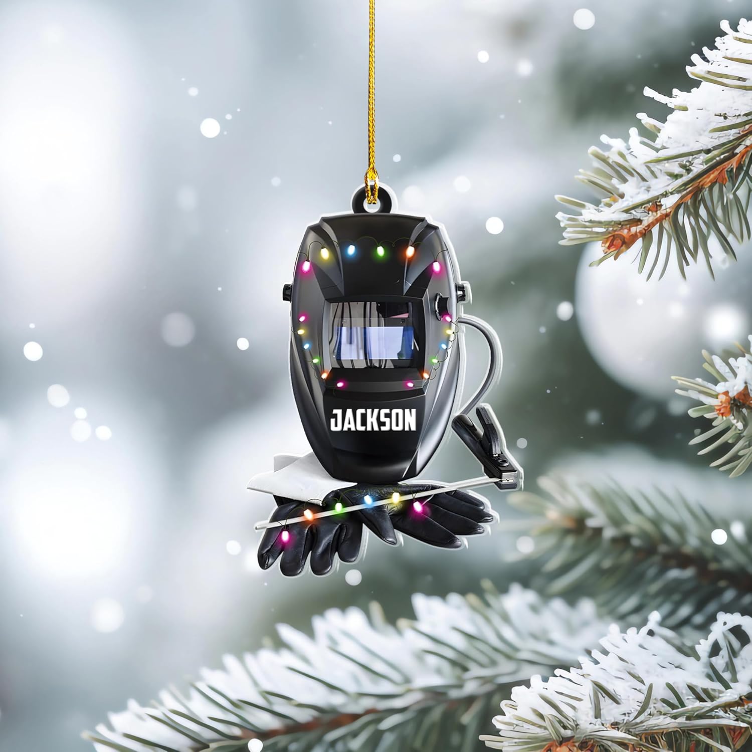 Artparel Personalized Welder Ornaments Custom Name Welder Christmas Ornament Custom Welder Gifts Welder Ornaments for Christmas Tree Welder Christmas Ornament (WD32)