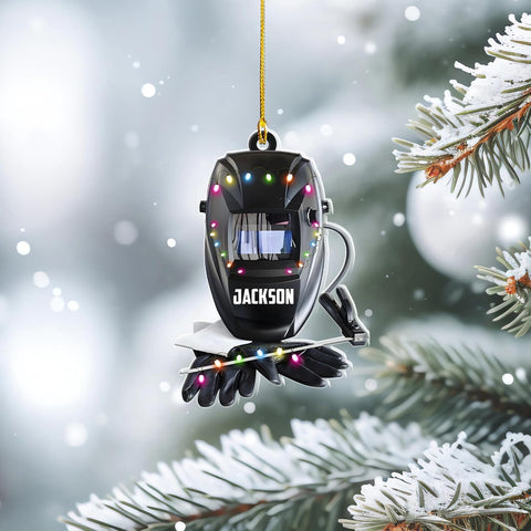 Artparel Personalized Welder Ornaments Custom Name Welder Christmas Ornament Custom Welder Gifts Welder Ornaments for Christmas Tree Welder Christmas Ornament (WD32)