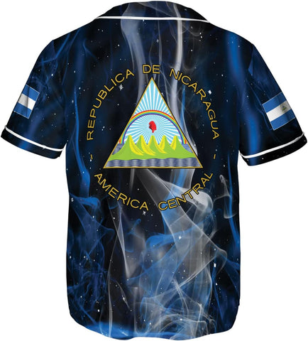 Leeprints Personalized Nicaragua Baseball Jersey Shirt Name Nicaraguan Baseball Jersey for Men & Women Nicaraguan Camisas
