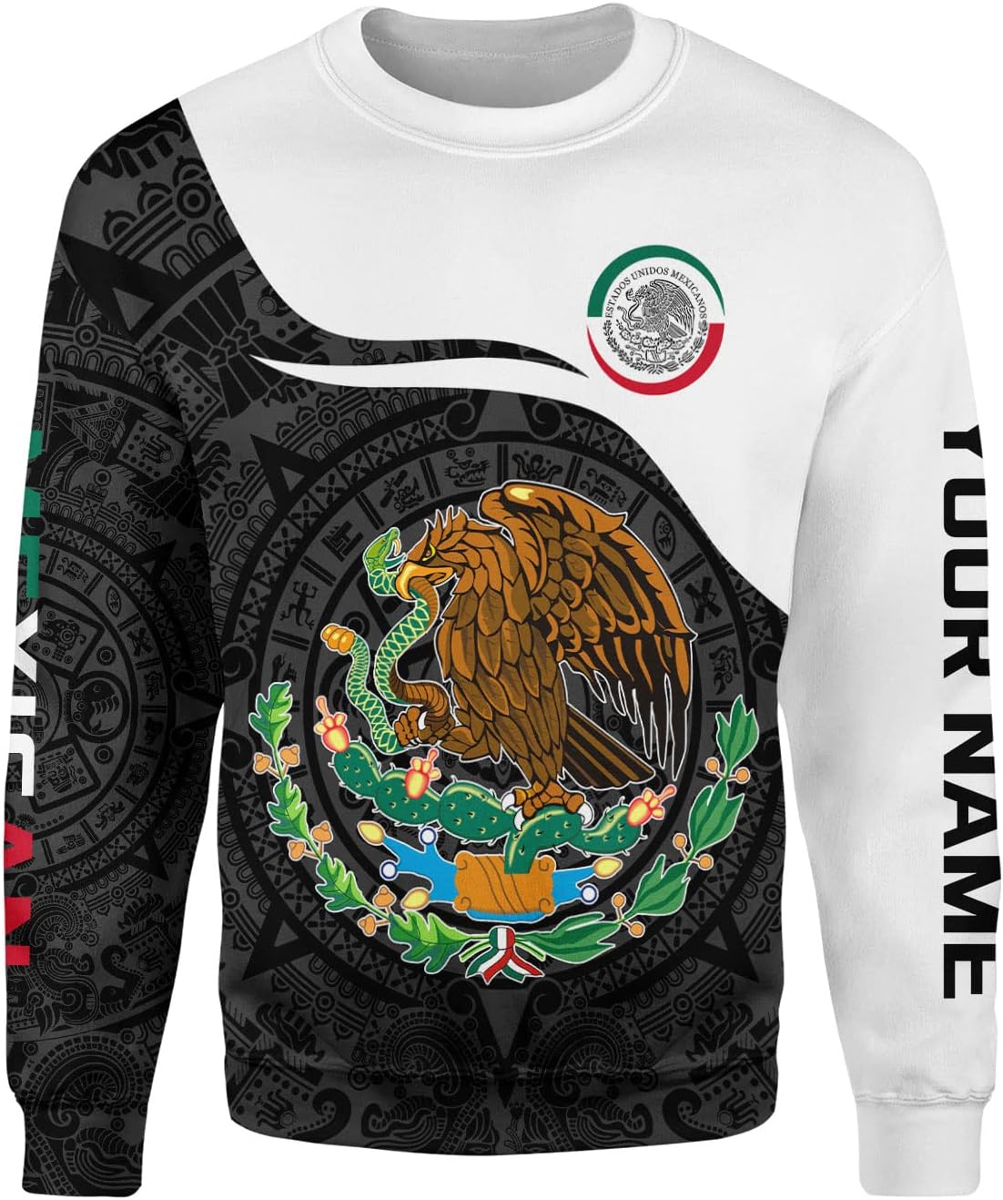 Personalized Name Mexican Shirts for Men, Customized Mexico Shirts for Men, Mexico Shirts for Women Mexico Shirt Eagle Flag