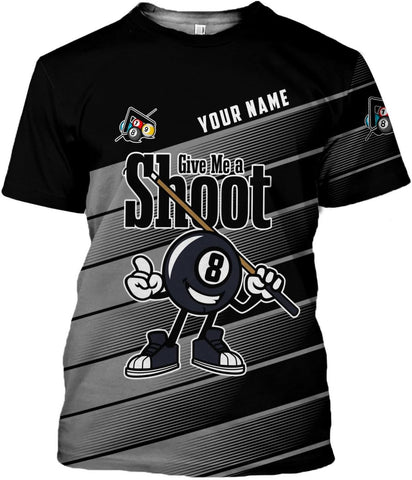 Parvii Personalized Billiards Shirt for Men, 8 Ball Pool Shirt, Billiards Gift