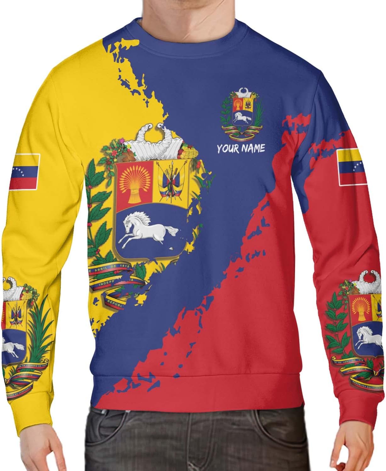 Personalized Name Venezuela Shirt, Flag Venezuelan Pride Roots T-Shirt, Sweatshirt, Zip Hoodies Gift for Men and Women