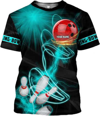 mostprints Personalized Name Bowling Shirts for Men & Women, Bowling Shirts for Team Bowling, Bowling Shirts Gift Unisex