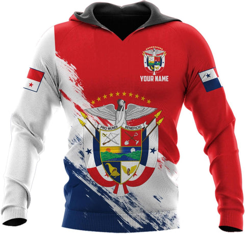 Custom Panama Shirts for Men 3D Panama Coat of Arms Shirts Panamanian Flag Pride Shirts Panama Hombres Camisa Men Women