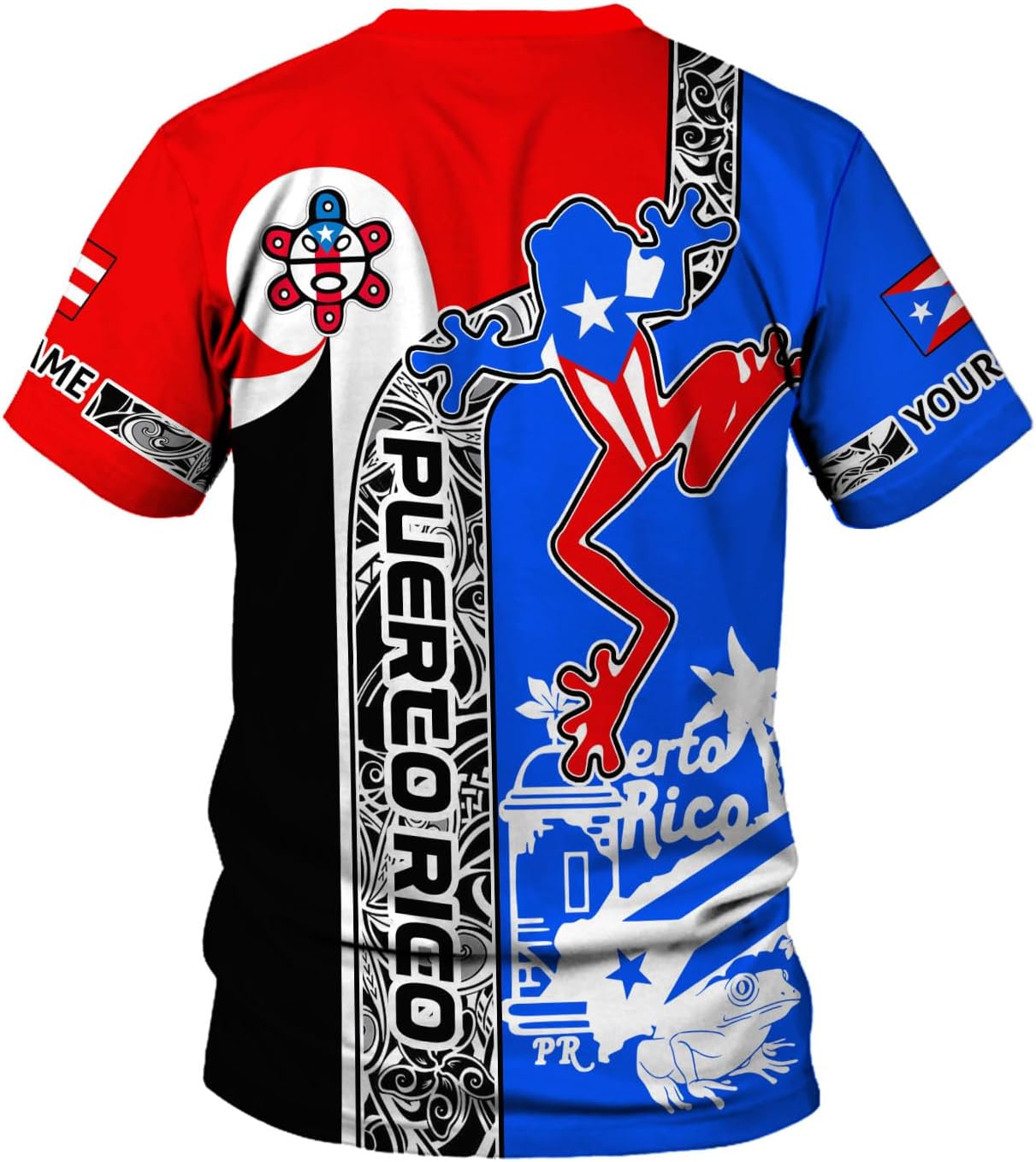Mostefy Personalized Name Puerto Rico Shirt, Customized Puerto Rico Shirts for Men and Women, Puerto Rico Flag T-Shirt3