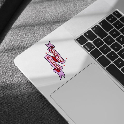 (3pcs) Fuck Off I'm Reading Sticker, I'm Reading Sticker, Book Lover Sticker, Bookish Lover Sticker, Sticker Die-Cut Waterproof Vinyl Sticker for Laptop Water Bottle Phone Window Helmet