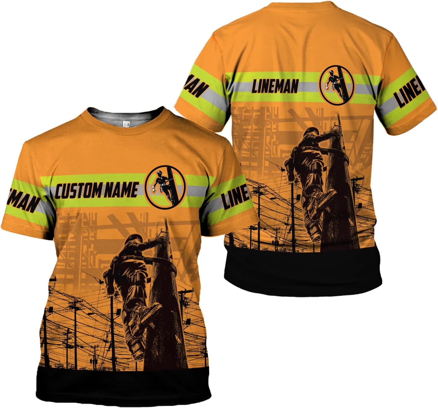 Personalized Lineman 3D Print Hoodies Unisex Pullover Hoodie Gift For Men, Women, Full Size S-5XL For Men Women