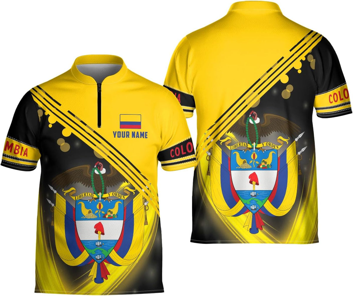 Mostprints Customized Colombia Jersey Shirt for Men Women Personalized Colombia Jerseys with Name Colombian Unisex Shirts