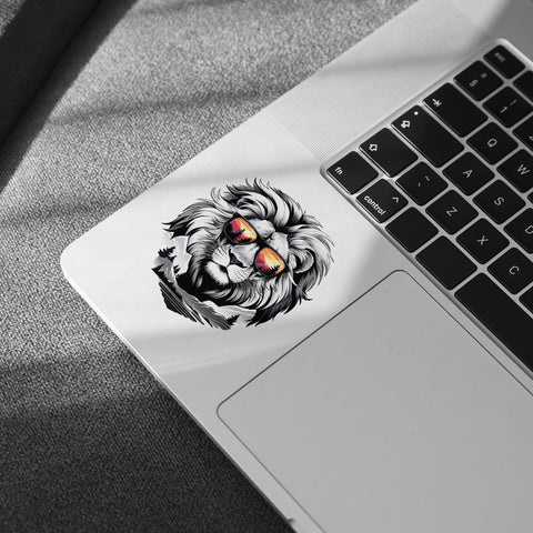 3Pcs Cool Lion with Sunglasses Sticker, Lion Face Bumper Sticker, Lion Head Stickers, Animals Vinyl Sticker Decal, Funny Leo Sticker - Sticker for Laptop Water Bottle Phone Hard Hat 3" (Lion 2)