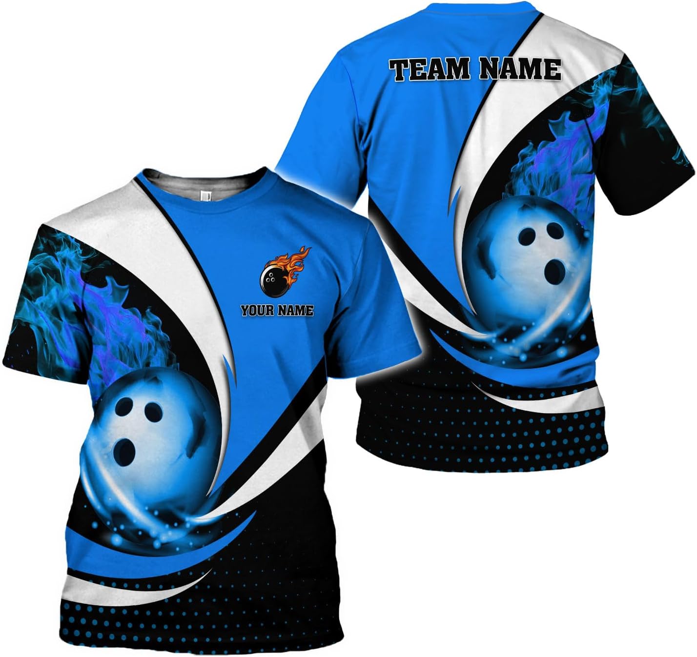 Rivelus Custom 3D Bowling Shirts Personalized for Men and Women - Unique Team Shirt & Gifts for Bowling Lovers