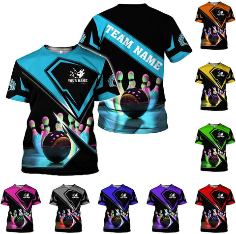 Mostprints Custom 3D Bowling Shirts Personalized for Men and Women - Unique Team Shirt & Gifts for Bowling Lovers
