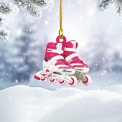 AOVL Custom Roller Skate Ornaments 2024 Roller Skate Christmas Ornament Roller Skate Ornaments for Christmas Tree Roller Skate Ornament Gift for Roller Skate Lovers Roller Skates Christmas (RS7)