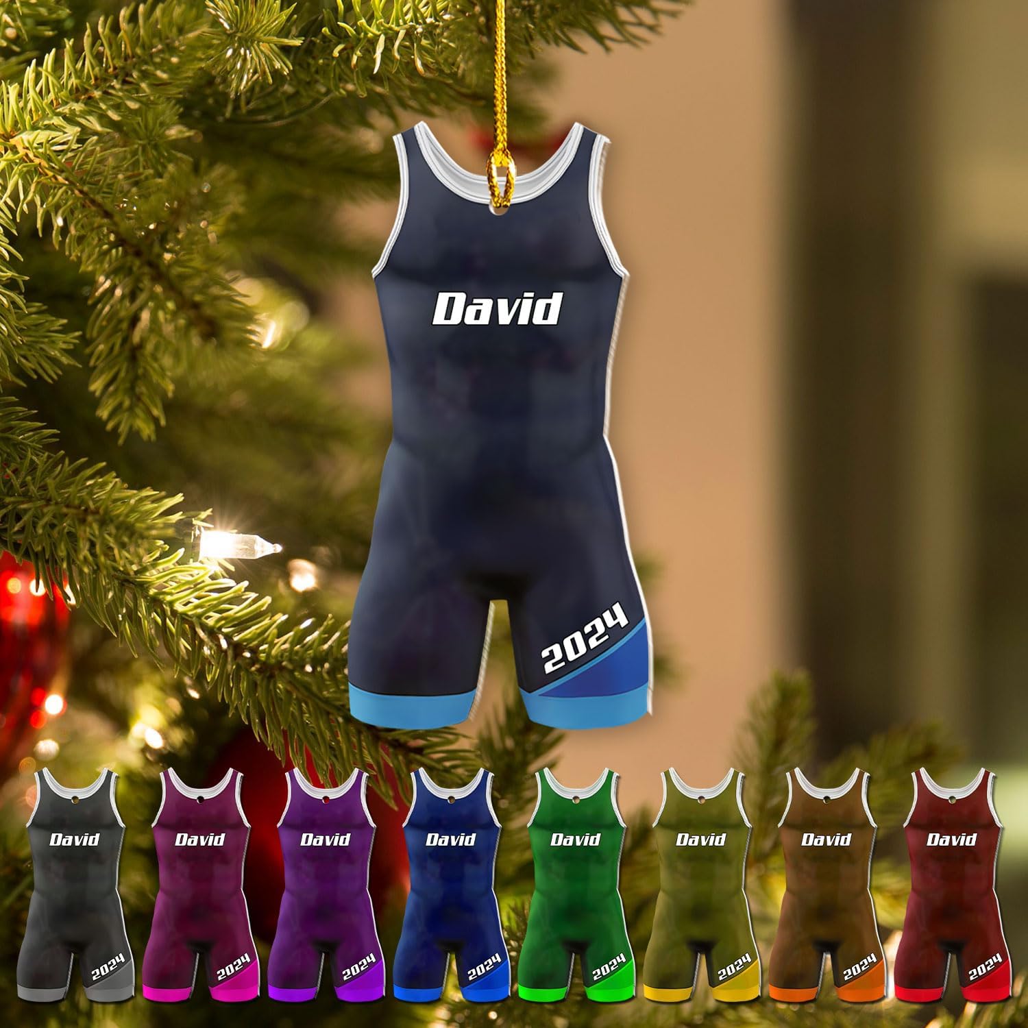 Personalized Wrestling Ornaments, Wrestling Christmas Ornament 2024, Boys Girls Wrestling Gifts Wrestler Christmas Ornaments, Wrestling Coach Gift for Wrestling Player Wrestling Helmet Ornament (W10)