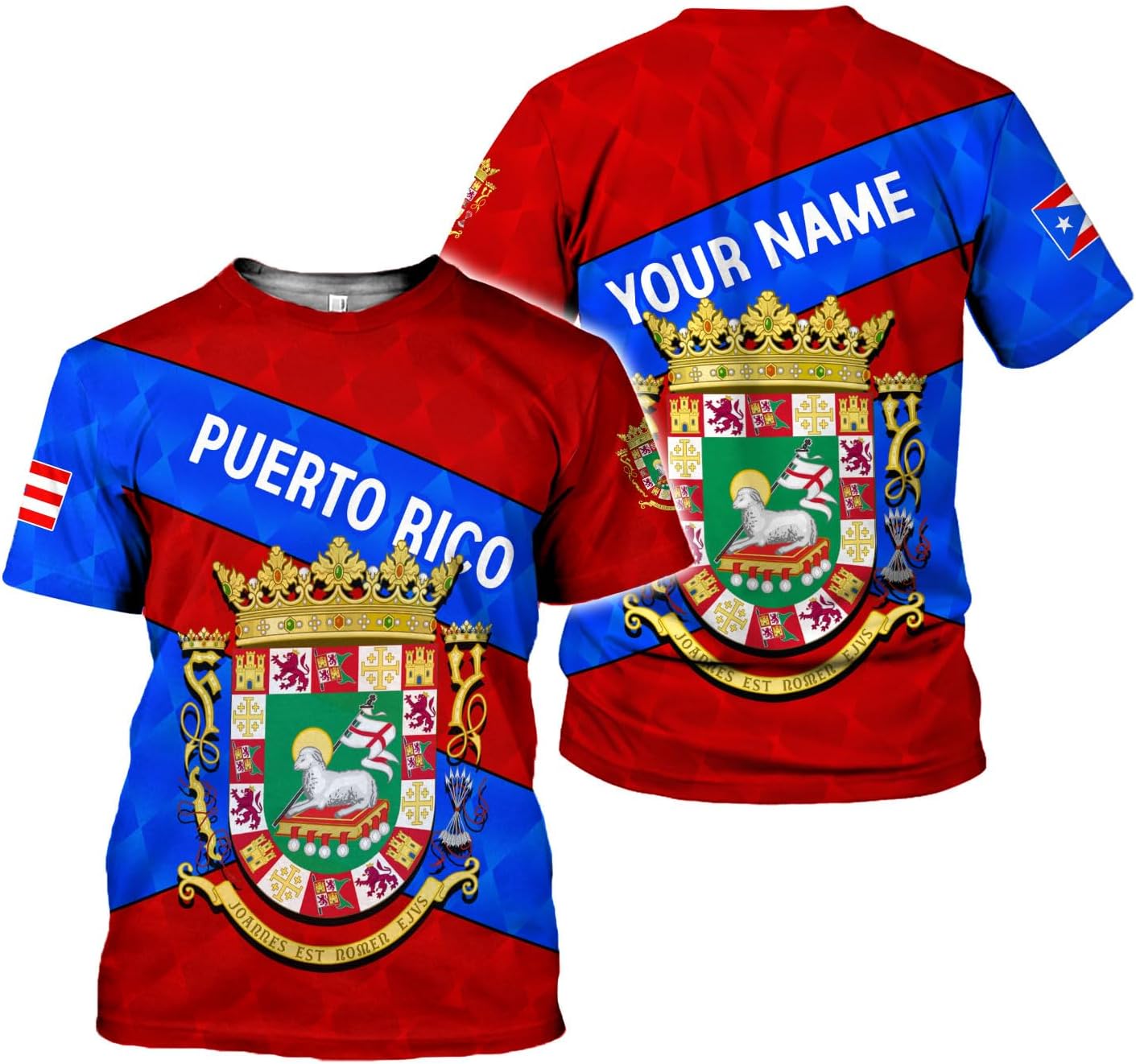 Mostprints Personalized Name Puerto Rico Shirt, Customized Puerto Rico Shirts for Men and Women, Puerto Rico Flag T-Shirt3