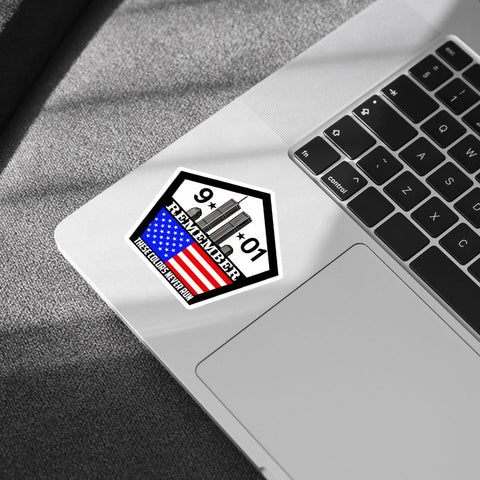 (3PCS) 9/11 Remember Sticker, These Colors Never Run Patriotic USA Flag Twin Towers Memorial Decal Waterproof Vinyl for Car, Laptop, Helmet, Water Bottle – Gift for Veterans and Patriots 3 Inch