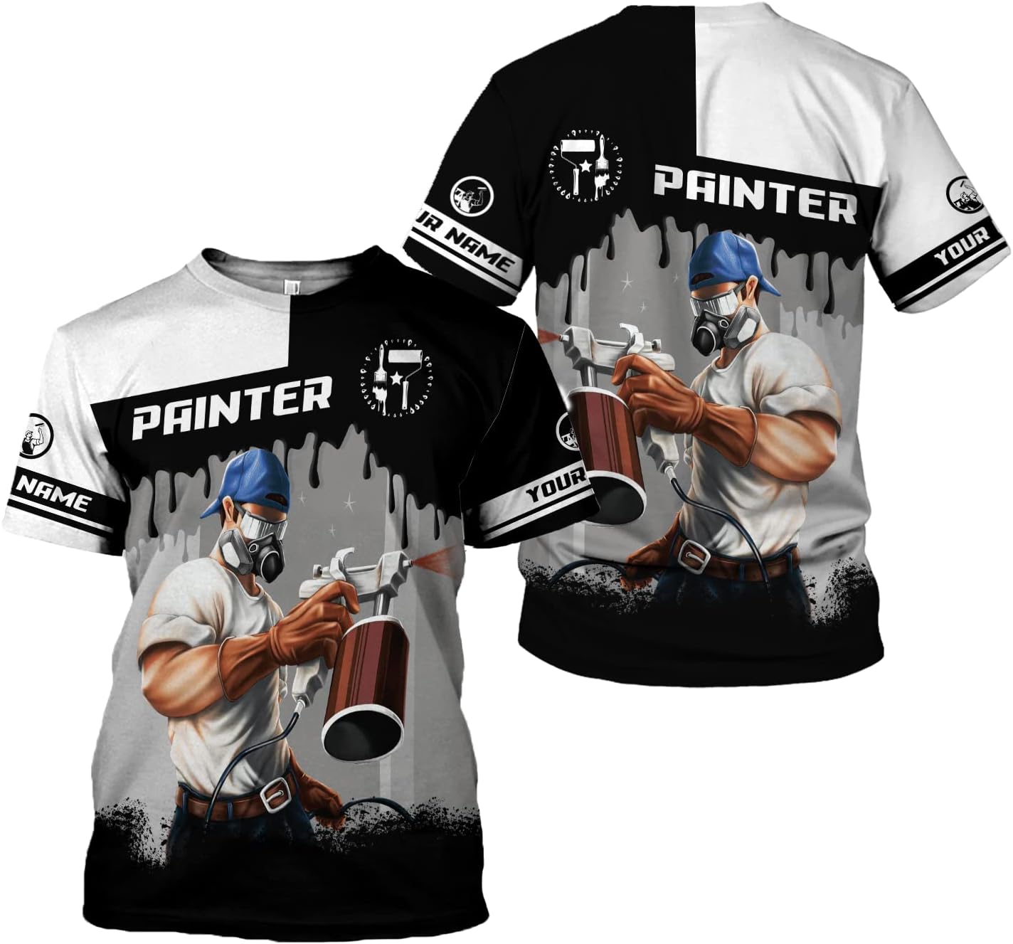 Personalized Name Painter Unisex Shirts 3D All Over Printed Sportwear Hoodie, TShirt, Zip Hoodie, Sweatshirt For Men Women