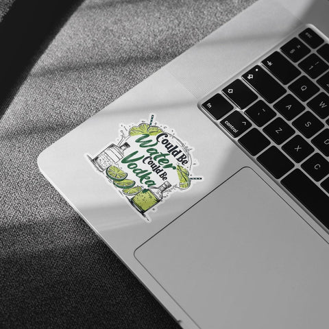 3Pcs Could Be Water Could Be Vodka Sticker Probably Vodka Stickers Might Be Water Might Be Vodka Sticker Not Vodka Gift Might Be Vodka Water Bottle Decal for Laptop Bottle Phone Car Hard Hat 3"x3"