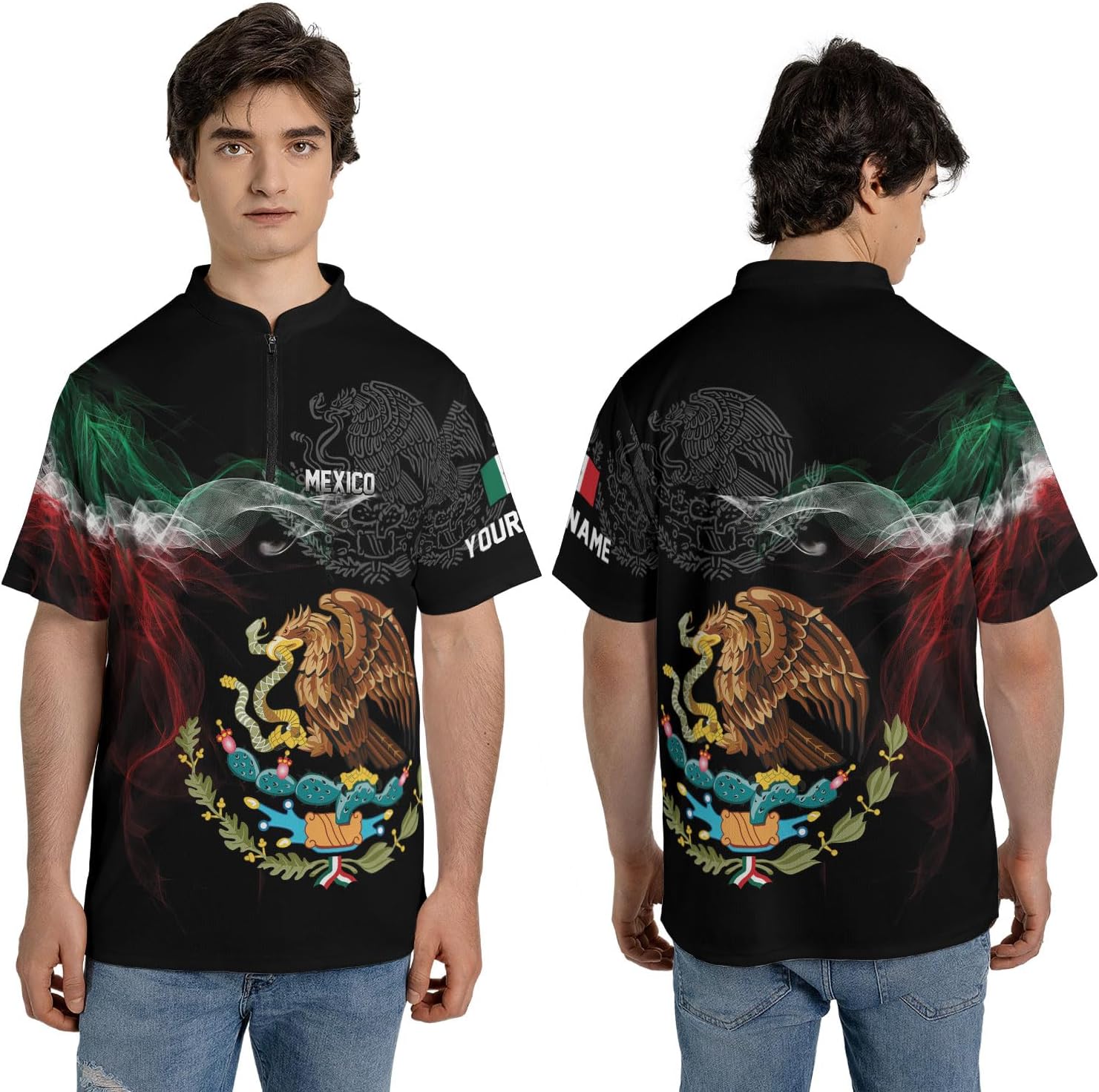 Mostprints Personalized Name Mexican Jersey Shirts for Men, Customized Mexico Shirts for Men, Mexico Shirts for Men, Women