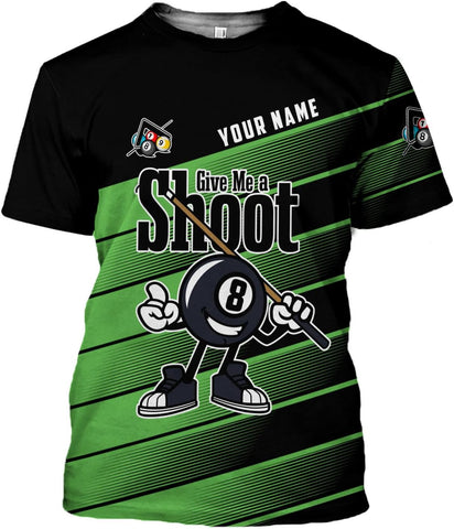 Parvii Personalized Billiards Shirt for Men, 8 Ball Pool Shirt, Billiards Gift