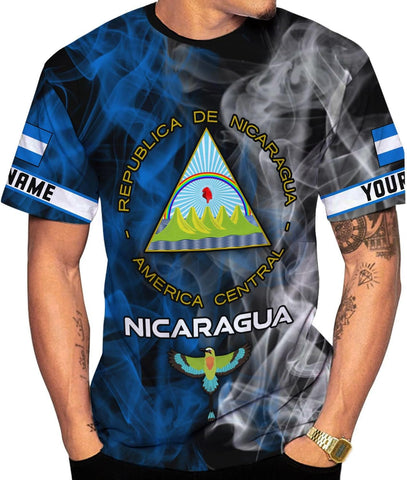 Personalized Nicaragua Shirt Custom Nicaragua Flag Lion Shirt for Men & Women Nicaraguan Camisas T-Shirt, Nicaragua Tshirt