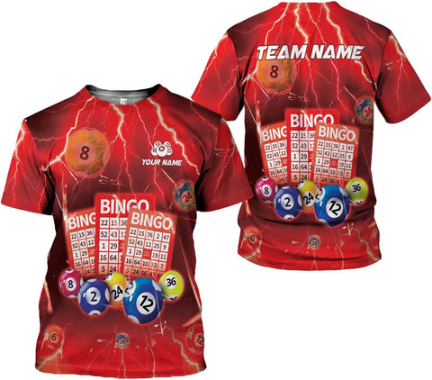 Custom Bingo Shirts for Women Bingo Lover Casino Players T-Shirt Funny Bingo Shirts Gifts Funny Bingo Player Game Lover Gift