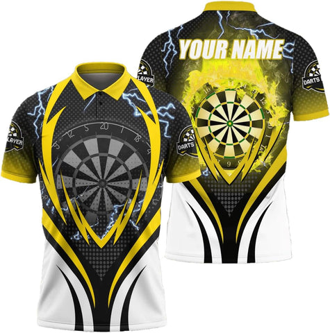 Personalized Name Dart 3D Polo Shirt, Dart Shirts, Mens Dart Shirts, Funny Dart Tshirts, Dart Team Shirts Gifts (Dart 2)