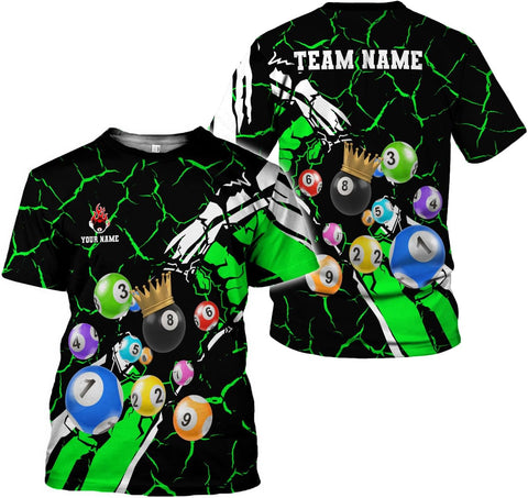 Ligthuy Personalized Name Billiard Shirts 3D, Billiards Shirt 8 Ball Billiard Shirt Custom Men's Pool Men Women1