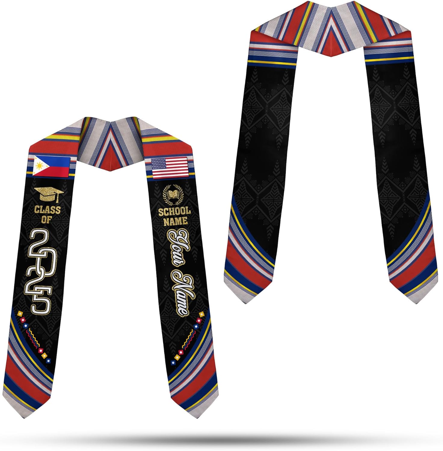 Customize Filipino Graduation Sash, Philippines Graduation Stole, Philippine Graduation Sash 2025