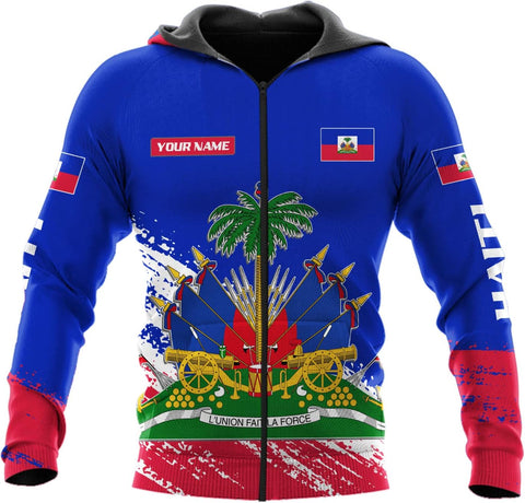 AOVL Personalized Haiti Shirt Haitians Flag Pride Shirt Haiti Shirts for Men & Women Haitian Pride Tshirt Haitian Flag Shirt