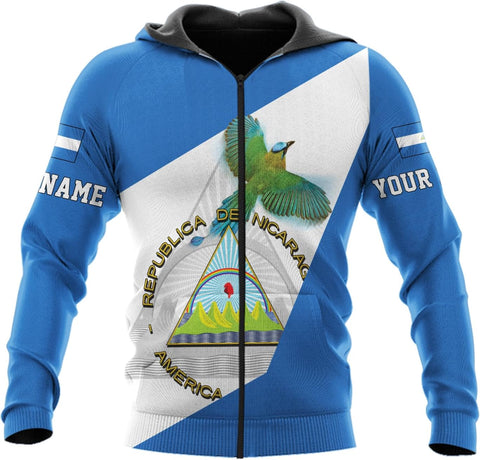 Vybonz Personalized Nicaragua Shirt 3D, Nicaragua Flag Shirts, Nicaraguan Camisas T-Shirt, Nicaragua Shirts for Men Women