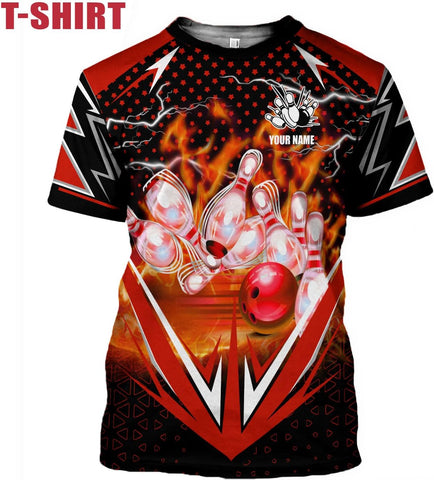 Mostprints Personalized Name Bowling Shirts for Men and Women 3D, Bowling Shirts for Team Bowling, Bowling Shirts Gift