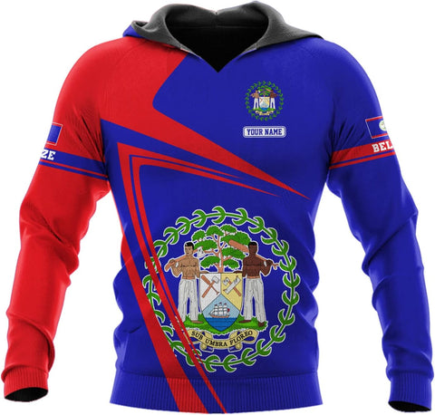 Personalized Belize Shirt for Men and Women, Coat of Arms of Belize Flag Flag Shirt, Belizean Country Flag Gift