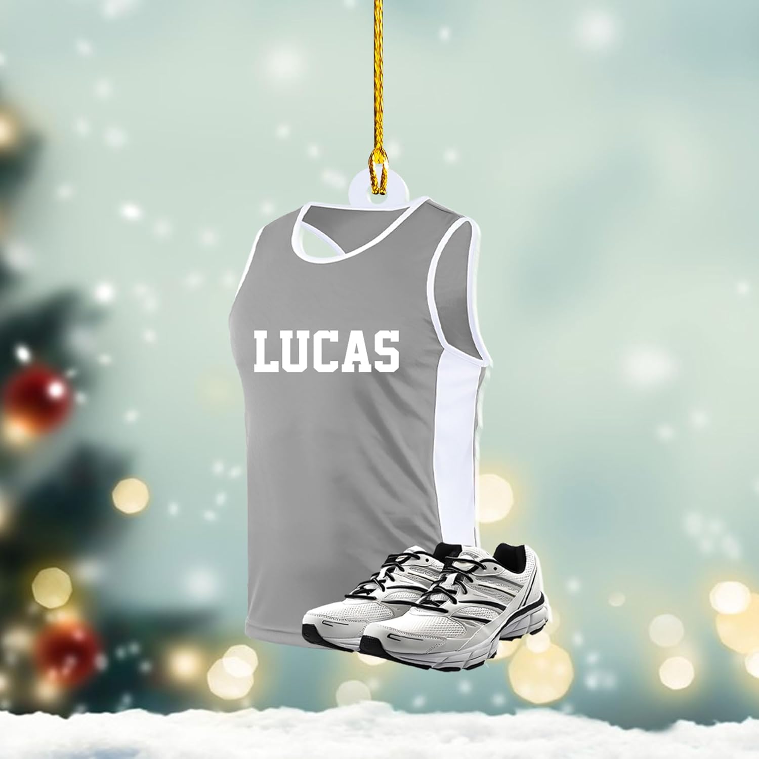 AOVL Personalized Running Christmas Ornament Gift for Runner Running Man Women Runner Gifts Girl Runner Gift Marathon Christmas Runner Ornament Runner Gift Xmas Ornament (Running 9)