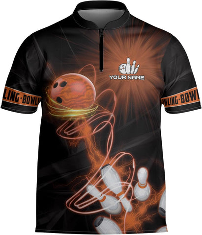 mostprints Personalized Bowling Jersey Gift 3D Custom Bowling Shirts for Team Name Bowl Bowler Shirt Unisex Cool Men Women