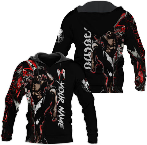 MAPrints Personalized Name Muay Thai Pride Shirt for Men
