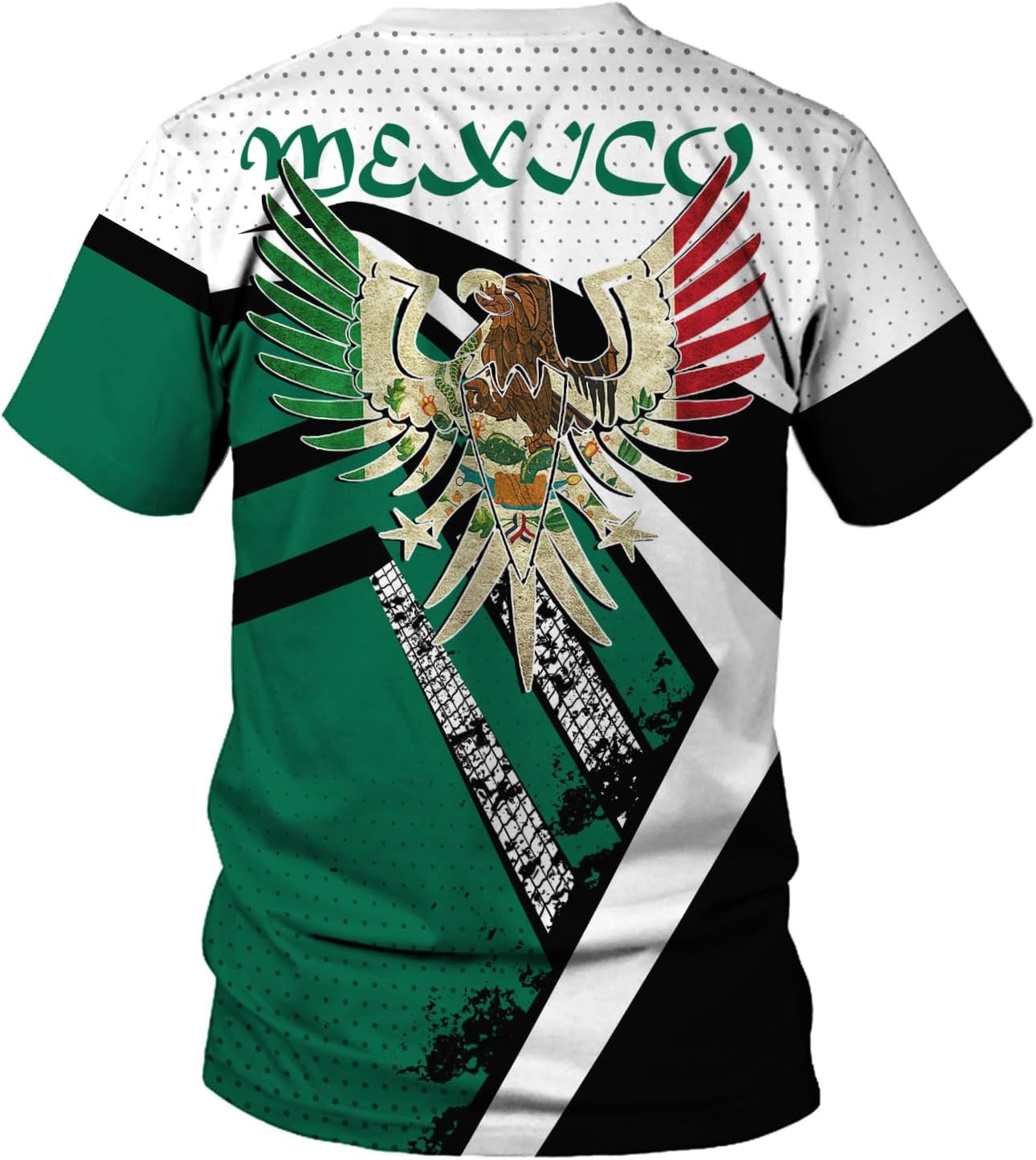Mostprints Personalized Name Mexican Shirts for Men 3D Customized Mexico Shirts for Men Mexico Shirts for Women Mexico Shirt