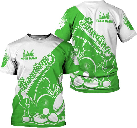 Custom Bowling Shirts, Personalized Name Bowling Shirts Unisex, Bowling Jerseys for Men & Women, Team Bowling Shirt Gift
