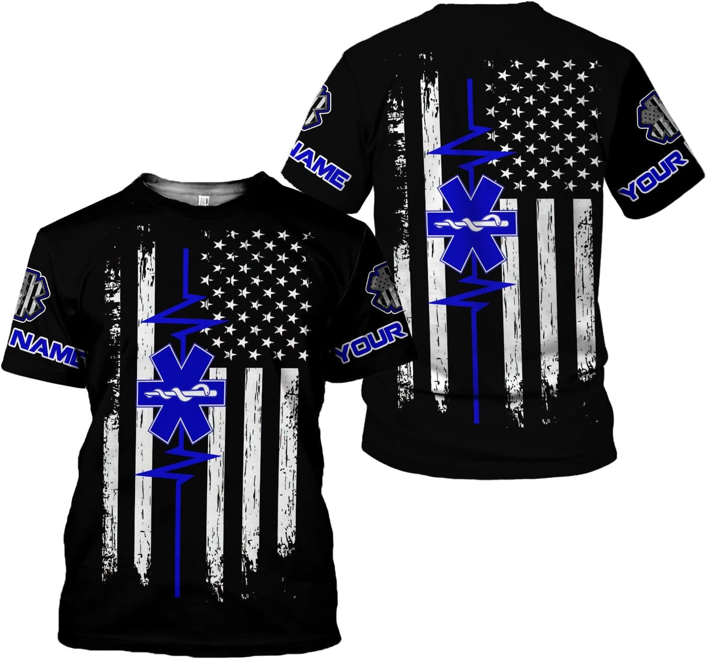 Personalized Emergency Medical Technician EMT T Shirt 3D Unisex 3D All Over Printed Sportwear, T Shirt for Men Women Adult Full Size S-5XL TS32 Multicolor