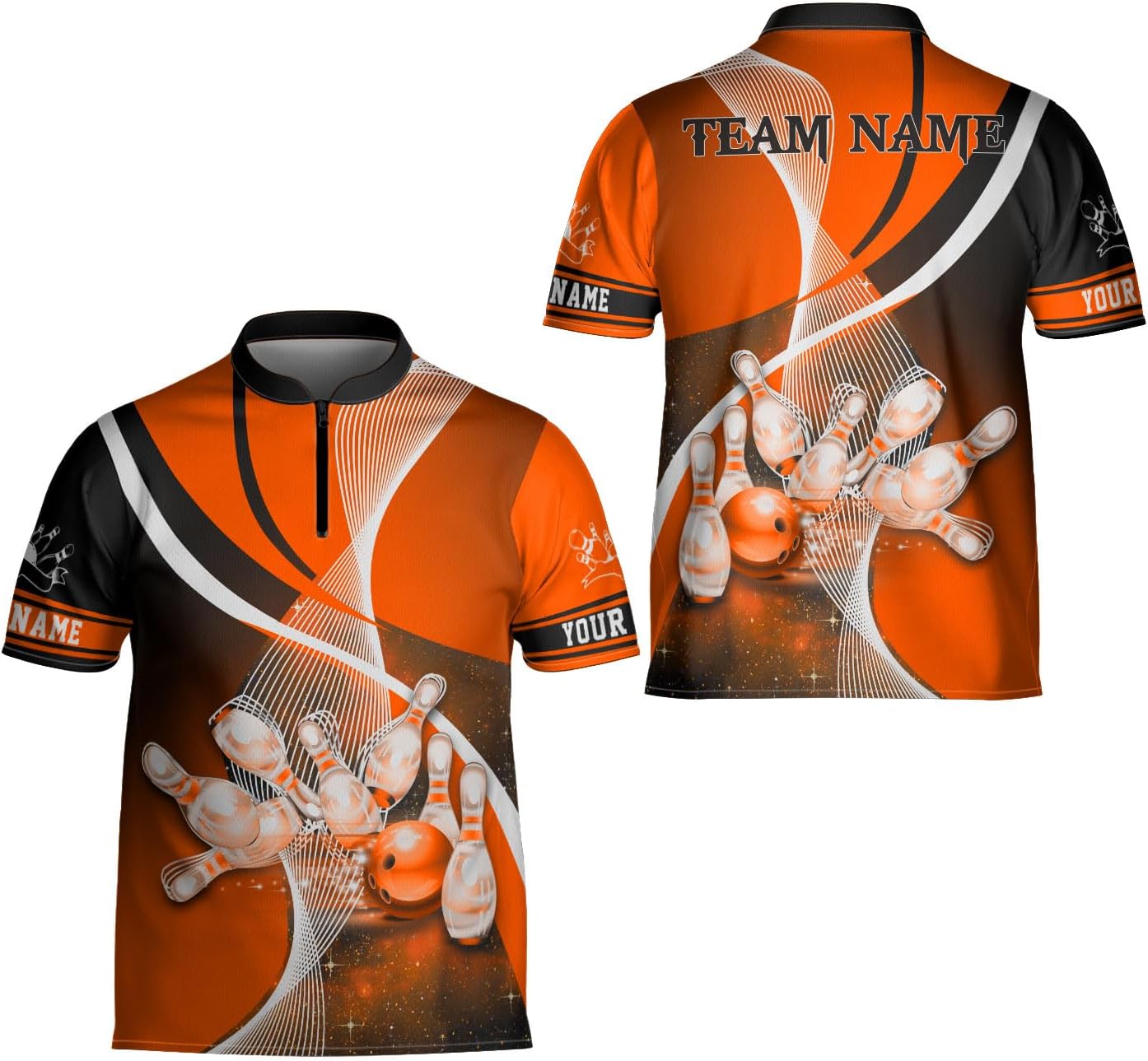 Ligthuy Personalized Bowling Jersey 3D, Bowling Shirts for Team, Bowling Shirt Unisex for Men Women, Bowling Shirts for Men