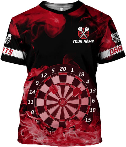 HomeDesign Personalized Dart Shirts, Darts Shirts for Men, Dart Jerseys for Teams, Dartboard Players Shirt Darts Board Gift