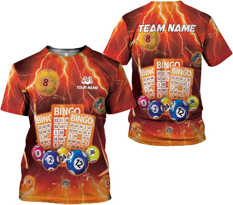 Custom Bingo Shirts for Women Bingo Lover Casino Players T-Shirt Funny Bingo Shirts Gifts Funny Bingo Player Game Lover Gift