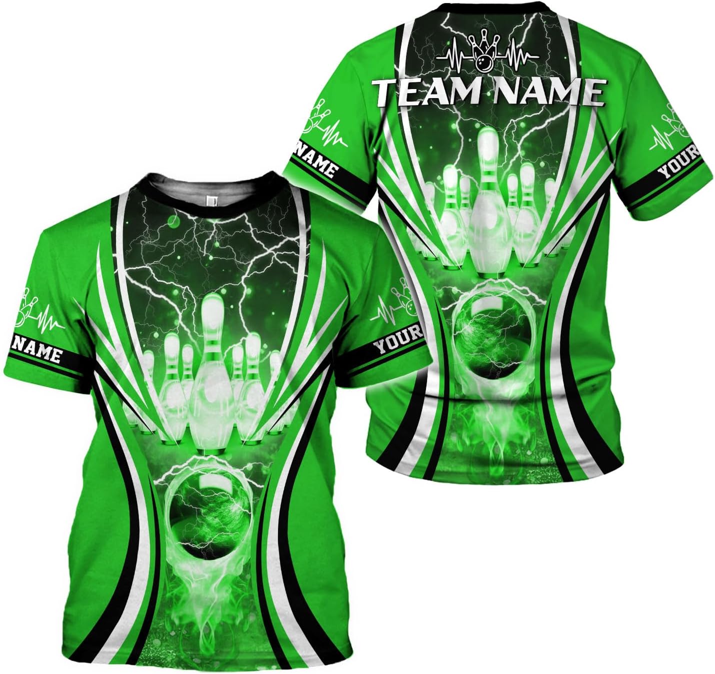 Rivelus Personalized Name Bowling Shirts for Men and Women 3D, Bowling Shirts for Team Bowling, Bowling Shirts Gift 4