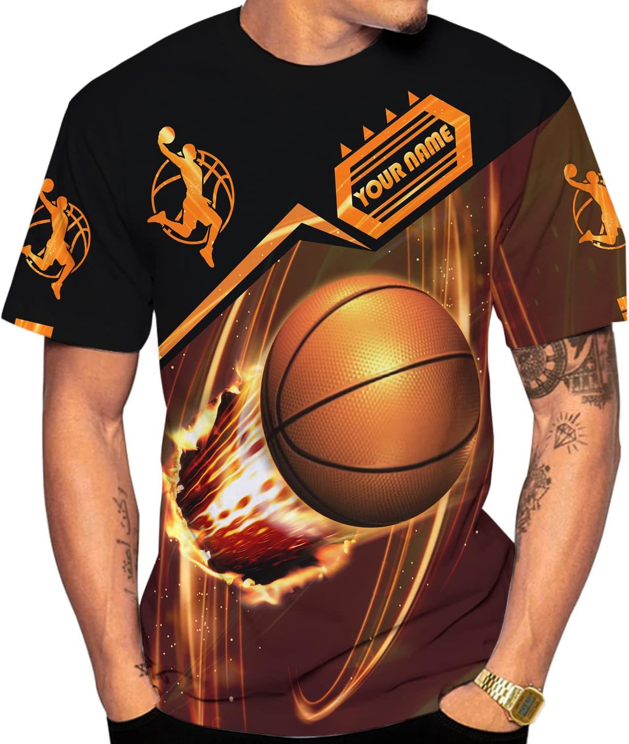 Personalized Name Basketball Shirt, Boys Basketball Gifts, Basketball Repeat, Basketball T-Shirt, Custom Basketball Player