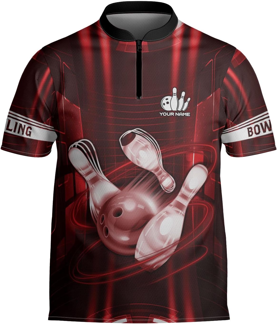 Homedesign Personalized Bowling Jersey Gift 3D Custom Bowling Shirts for Team Name Bowl Bowler Shirt Unisex Cool Men Women