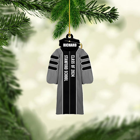 Personalized Graduation Ornaments Class of 2024 Graduation Gown Ornament Gifts Graduation Ornaments Class of 2025 College Graduation Ornaments Class of 2024 Graduate Ornament Tree Hanging Decor (GN3)